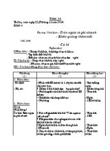 Giáo án Âm nhạc Lớp 4 - Tuần 14